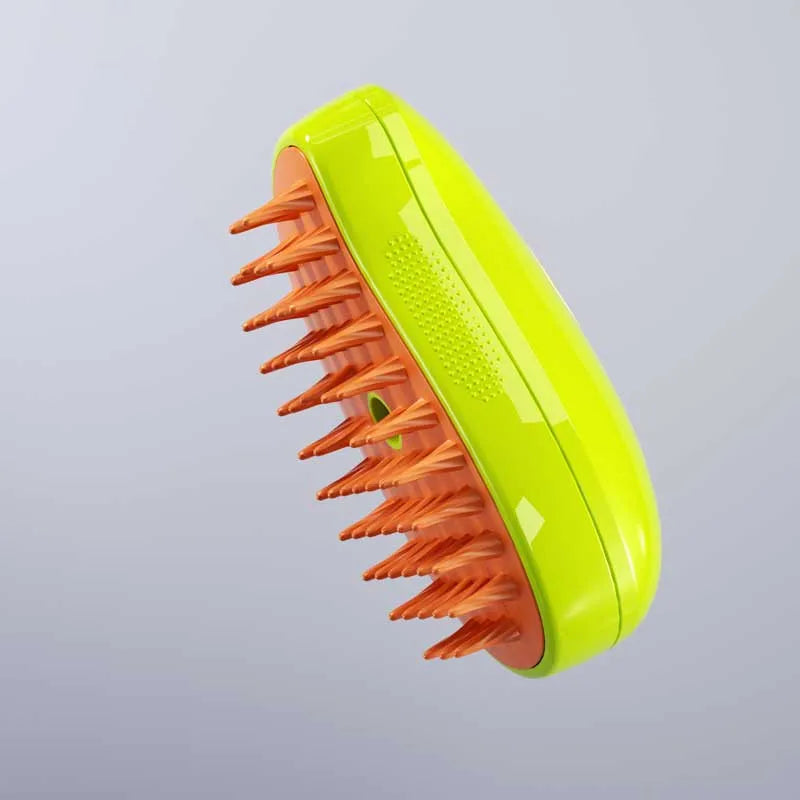 Steamy Dog Brush Electric Spray Cat Hair Brush 3 In1 Dog Steamer Brush for Massage Pet Grooming Removing Tangled and Loose Hair 