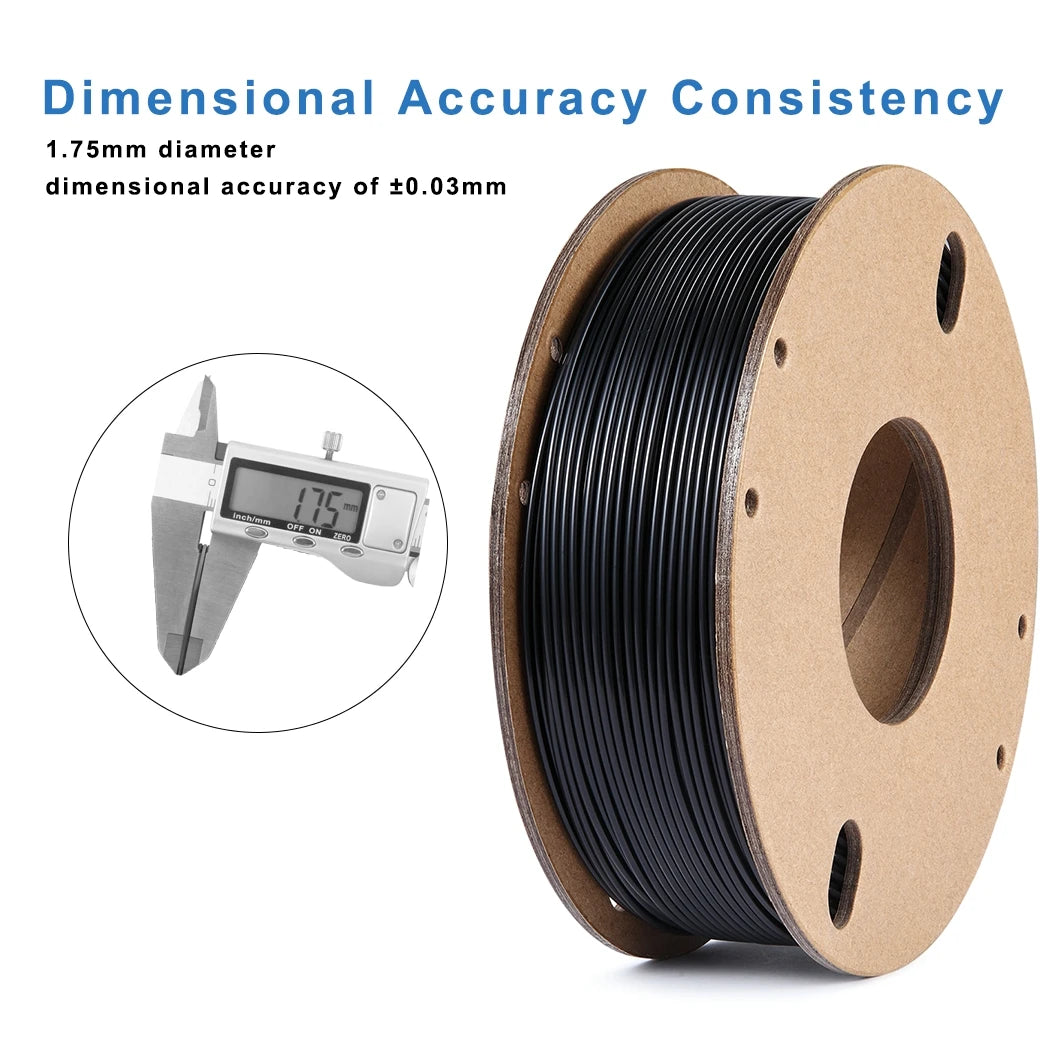 Black ABS 3D Printer Filament, 1.75mm, 250g