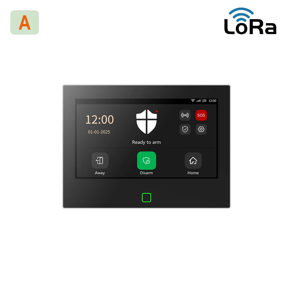 500m Transmission Distance 7 Inch GSM LoRa Staniot Version Security Alarm System Tuya WiFi 4G Smart Home Burglar Alarm Kit Home 