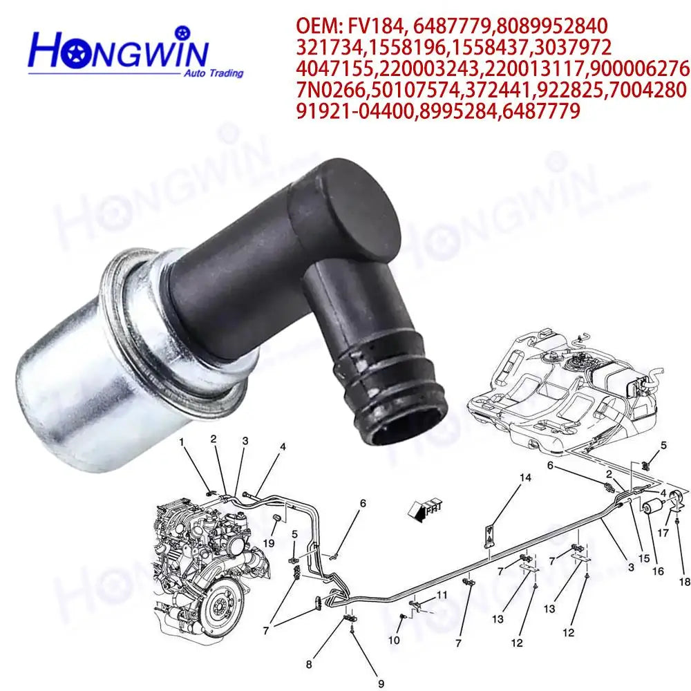 PCV Valve 6487779 for Chevrolet, Buick, Cadillac and GMC