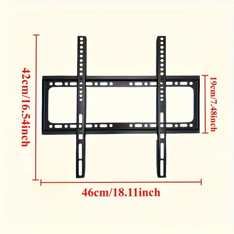 TV Wall Mount Fixed for Most 14"-32" Flat/Curved TVs with Max VESA 200X200mm up to 55Lbs Space Saving Universal TV Bracket
