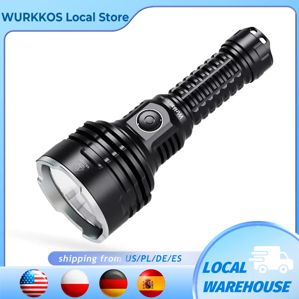 Wurkkos TS30S Pro 6000lm Tactical Flashlight 1086m USB-C Power Bank