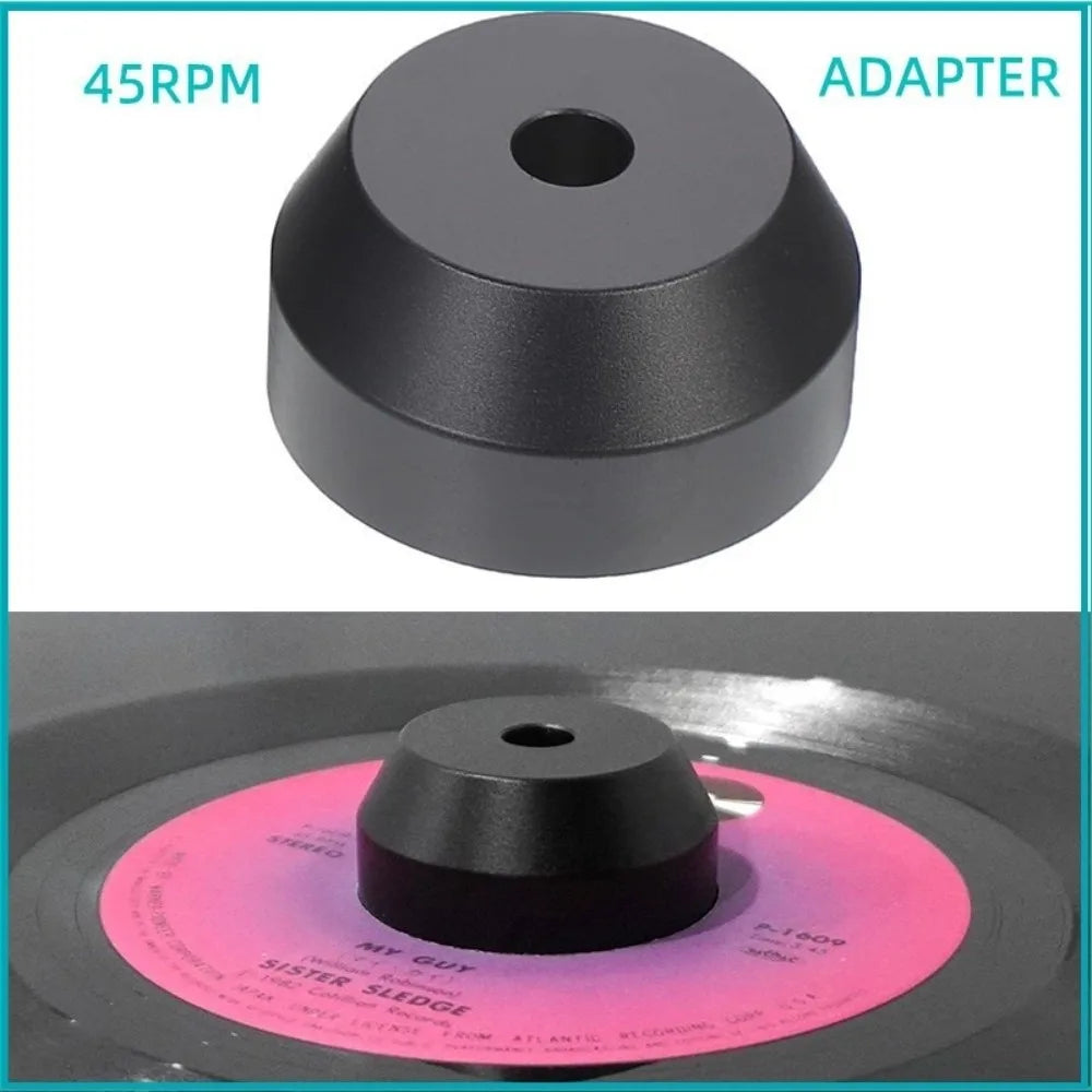 Metal 45 RPM Record Adapter for 7-Inch Singles