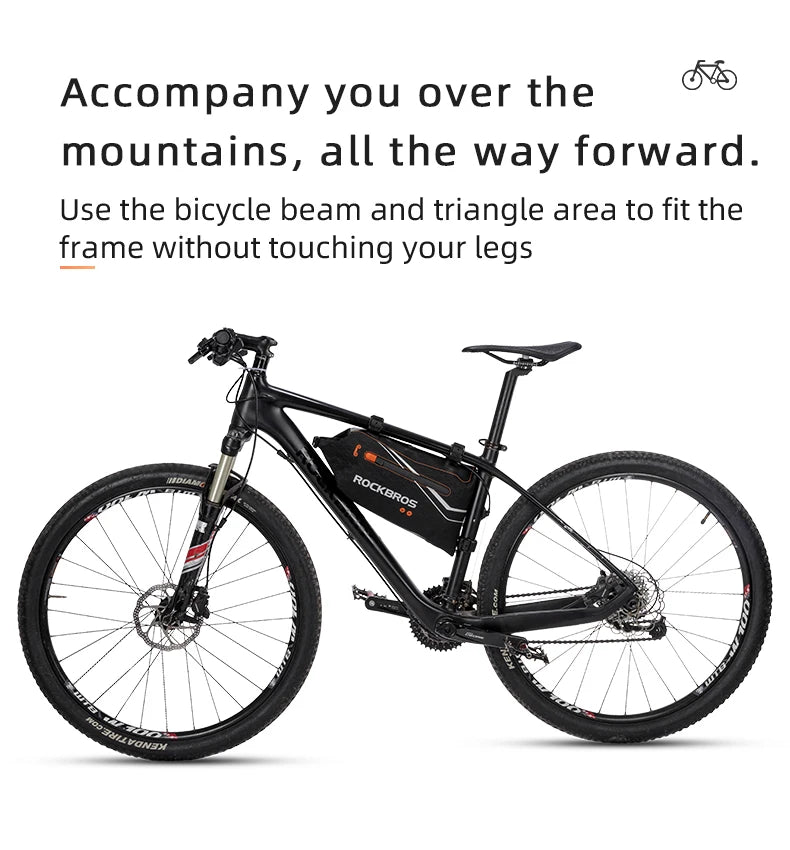 Waterproof Bicycle Frame Bag for MTB & Road Bikes Nylon Storage
