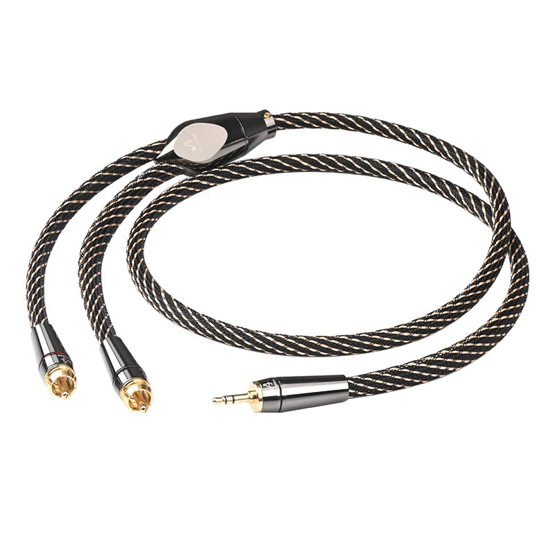 Zvočni kabel stereo 3,5 mm na 2 RCA