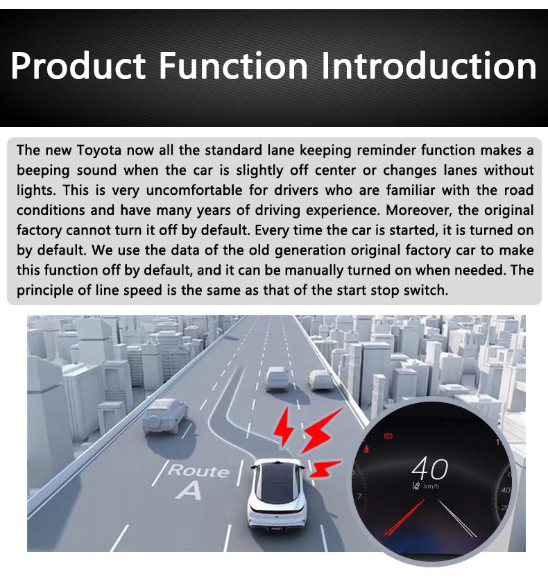 QHCP Car LKA Lane Keeping Closing Device Assist Zubehör Für Toyota Camry 18-23 RAV4 23+ Highlander Kluger Hariier Venza 22+