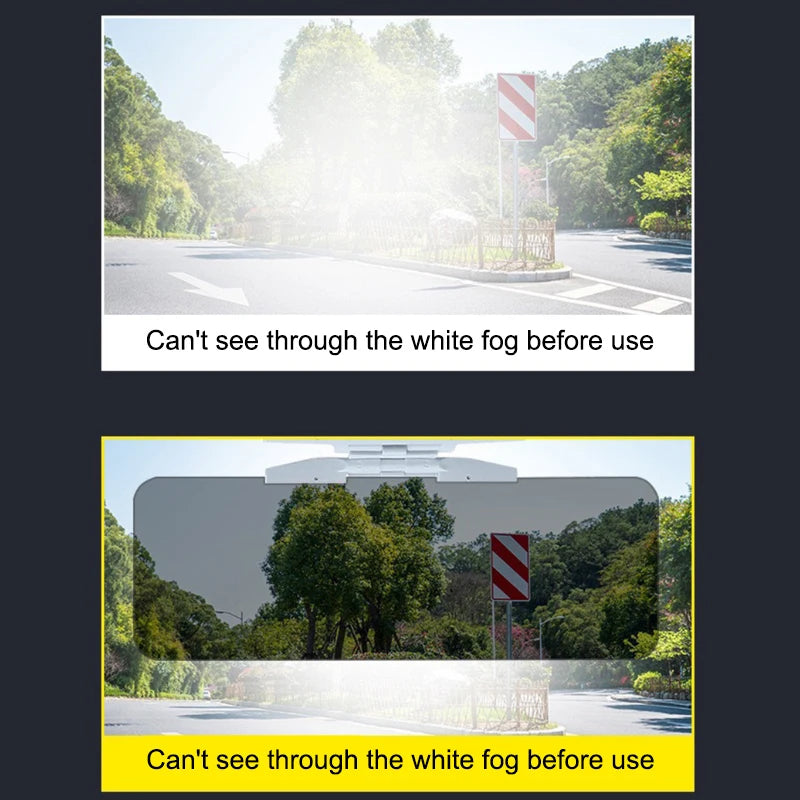SEAMETAL Windshield Polarized Sunshade 2 in 1 Sun Visor Anti Glare Sun Shade HD Night Vision Goggles UV Blocking Sunglasses