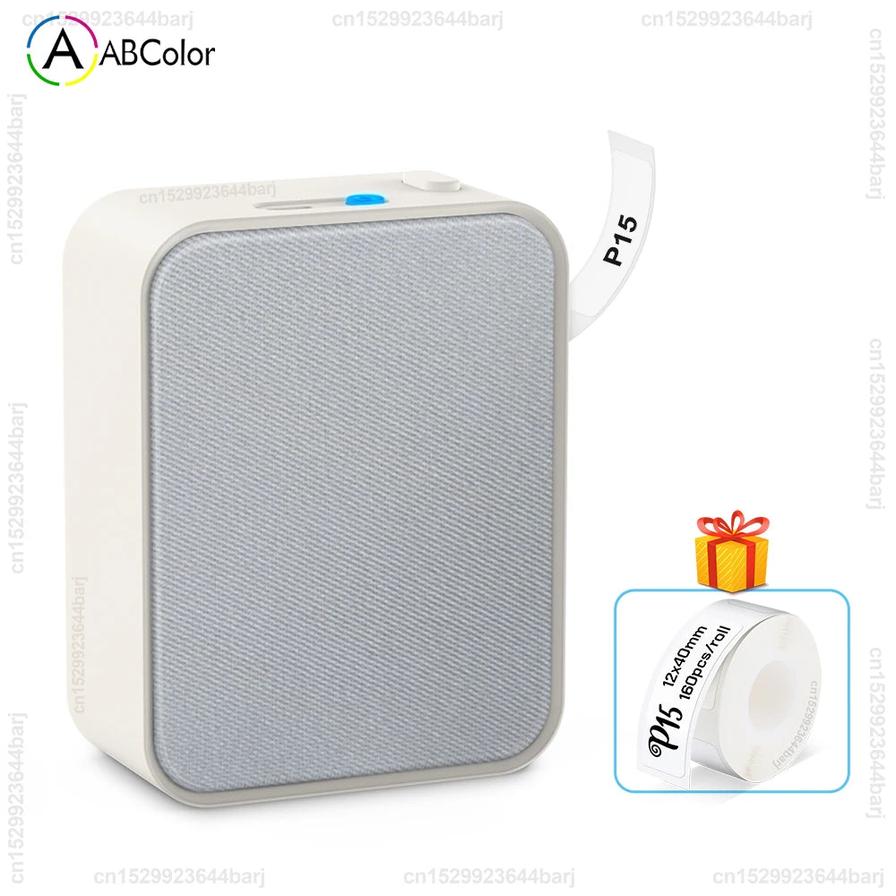 P15 Bluetooth Thermal Label Printer and Rolls