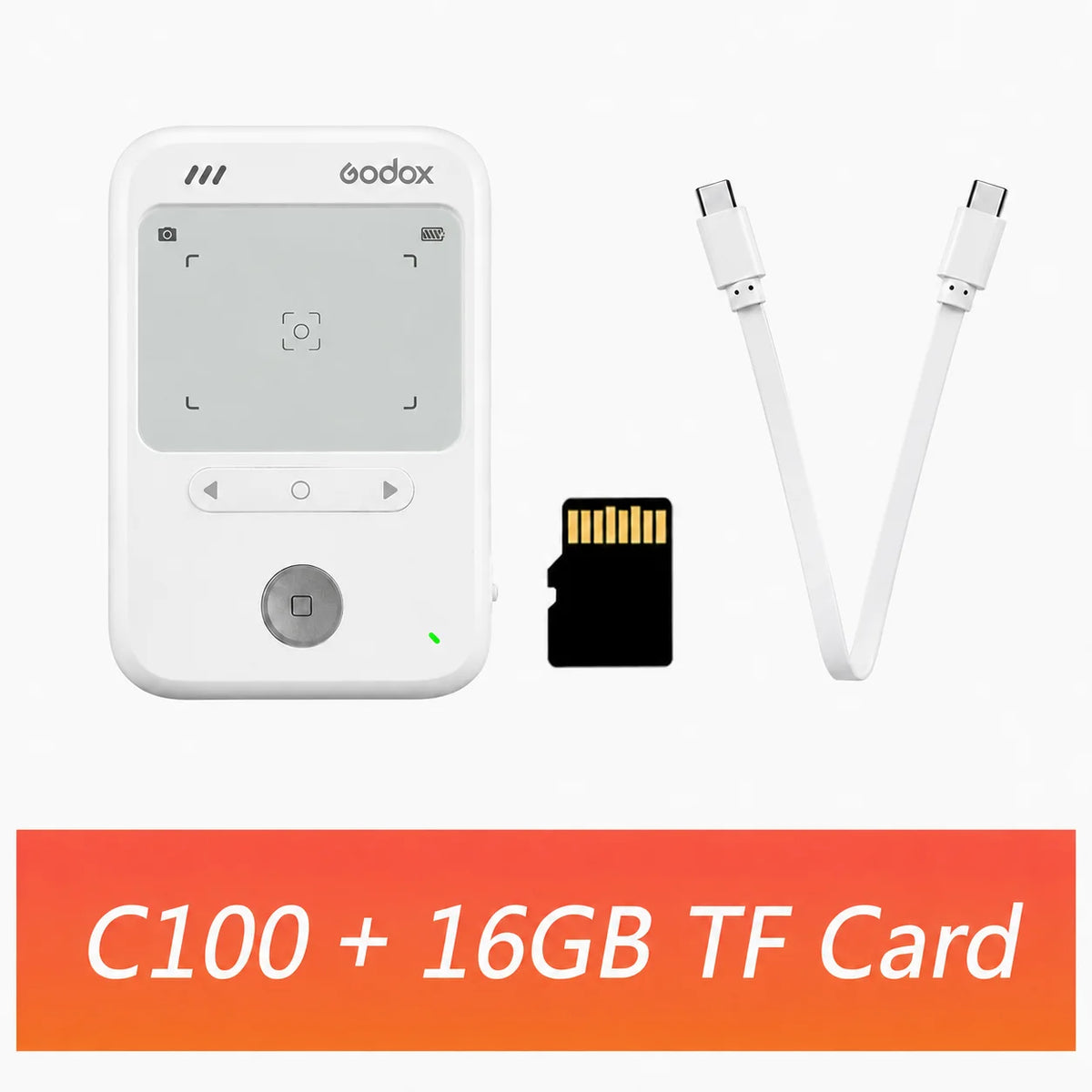 0|Godox C100 Visor Transparente Câmara Mini Portátil CCD Câmara Retrô 128g Armazenamento Expandido para Filmagem Vlog Presente
