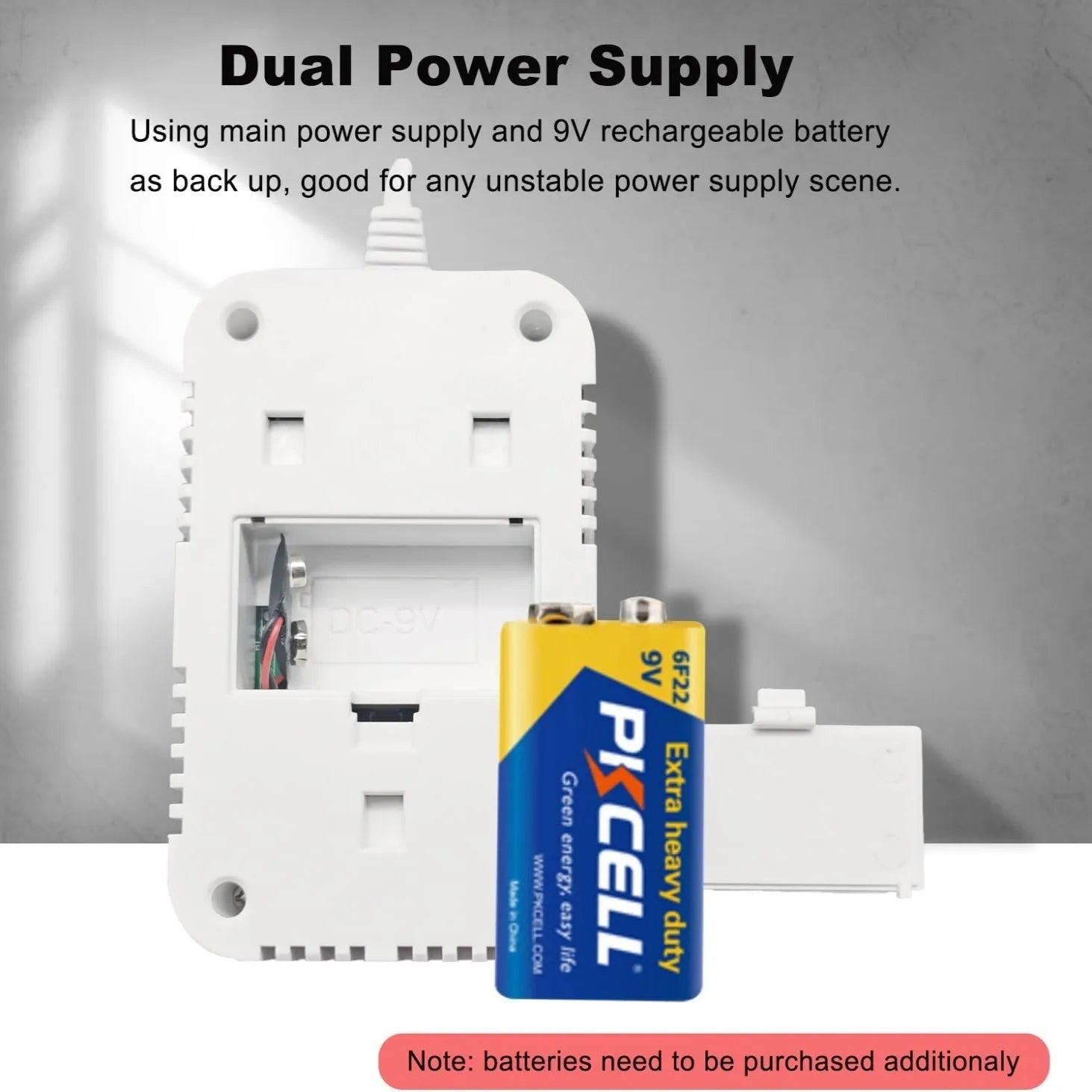 2 in1 Natural Gas Detector And Carbon Monoxide CO Detector, Combustible Gas Leak Detector Monitor For Co, Lng, Lpg, Methane 