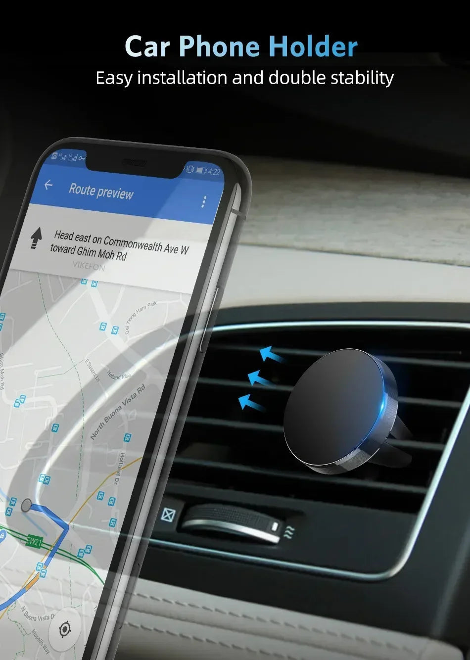 Air Vent Magnet Smartphone Mobile Stand Magnetic Car Phone Holder Cell GPS Mount For iPhone 16 15 14 13 12 Xiaomi Samsung Holder 