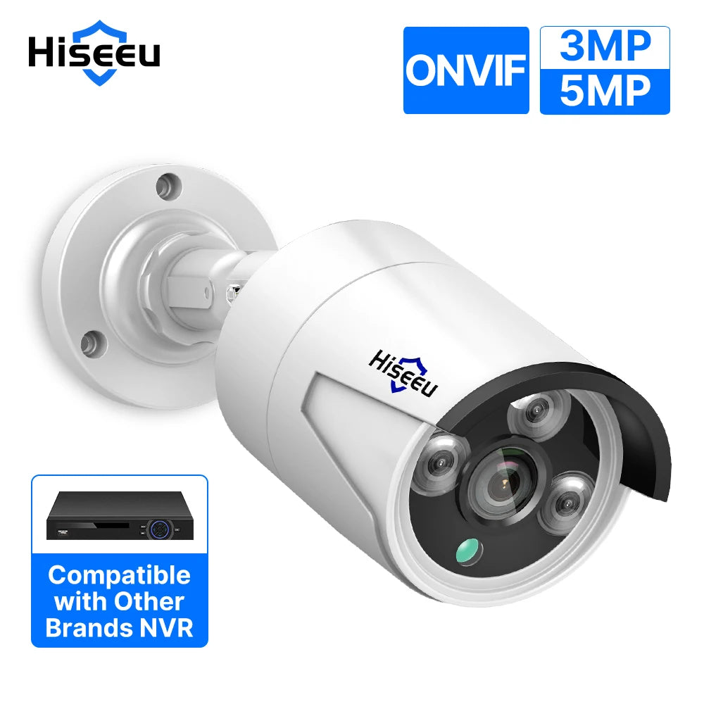 4MP/5MP PoE IP Security Camera with IR Night Vision