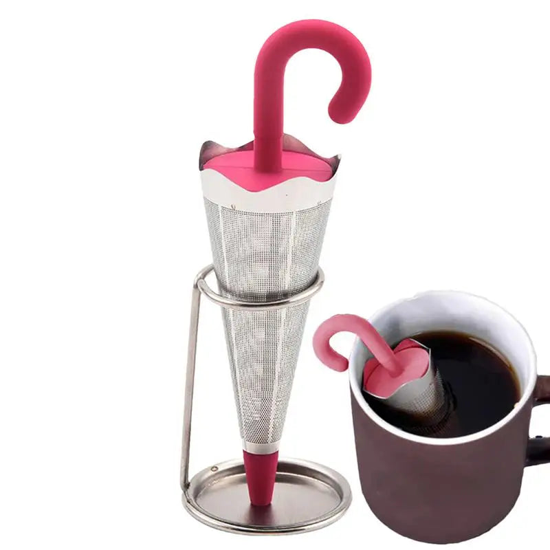 Umbrella-Shaped Loose-Leaf Tea Infuser