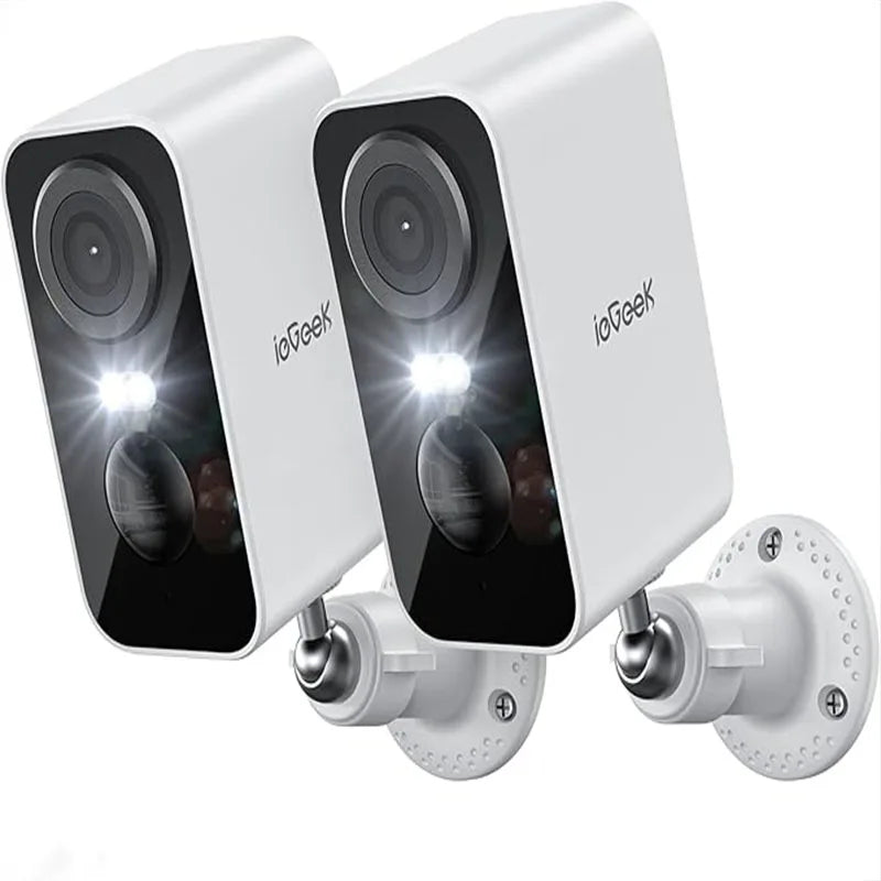 ieGeek 2K Wireless Battery Security Camera, 2-Pack