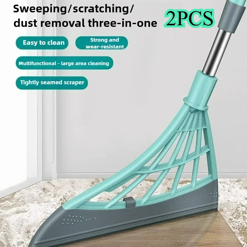 Silicone Magic Rubber Broom Mop Hand Dust Brooms Home Floor Cleaning Squeegee Wiper Toilet Bathroom Mops Witches Tools 
