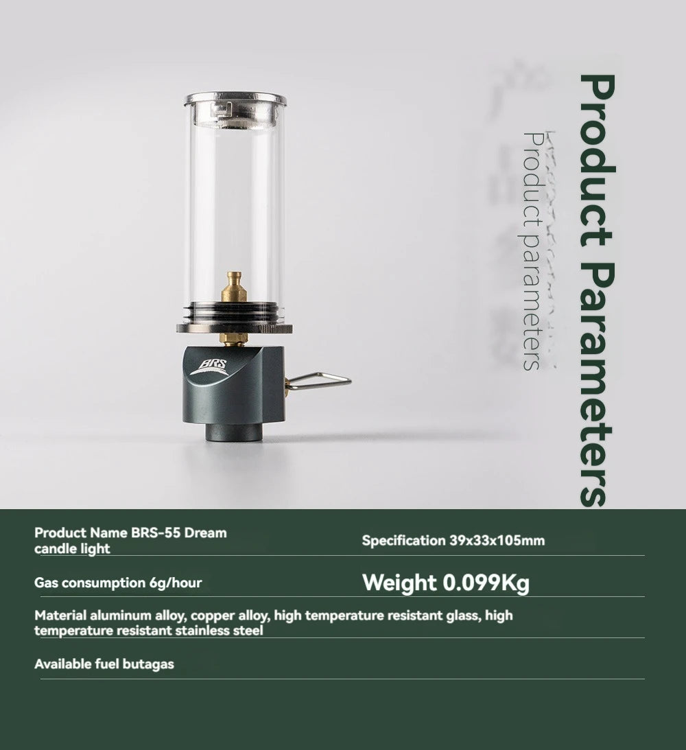 Candle Lamp Gas Burner Light for Outdoor Camping