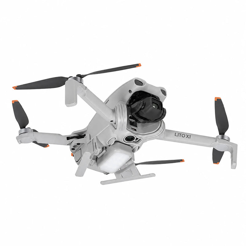 LED Landing Gear for DJI Lito 1/X1 10mm Extended Skid with Navigation Spotlight & Anti-Slip Landing Base Drone Accessories