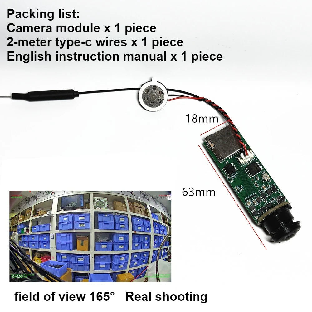 Icsee Xmeye DIY Mini Wifi P Camera Module Small Size 1080P 3MP Wireless PCB Security P2P Cloud Two Way Audio Industry Smart Sdk