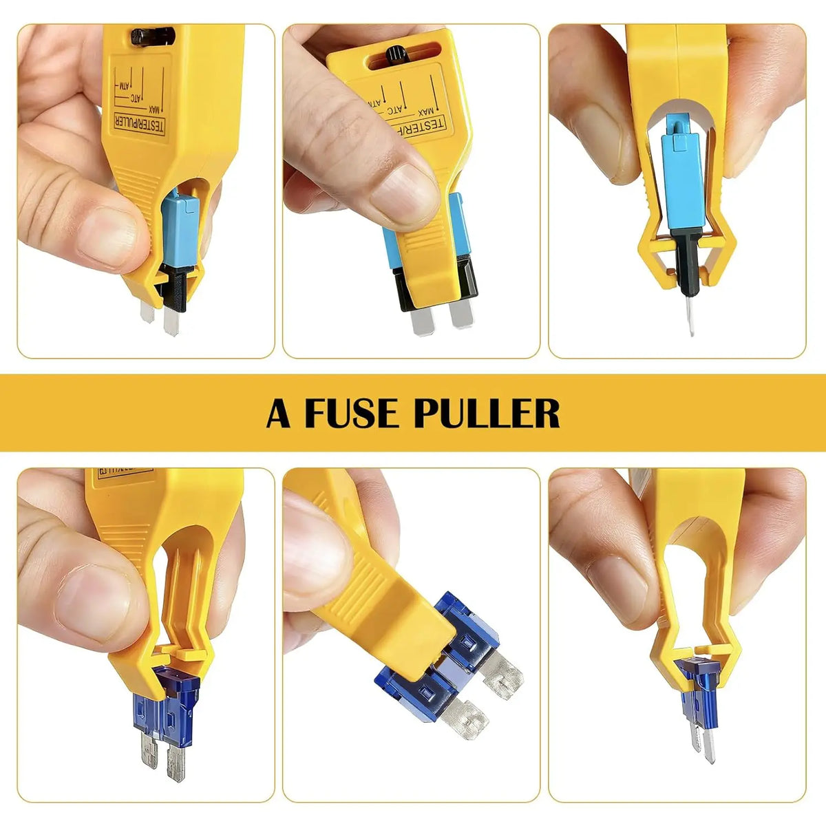 DC 24V Automotive Blade Fuses Tester and Puller Check for Circuit Breakers for Car ATR ATO/ATC ATM Reset Fuse Removal Tool