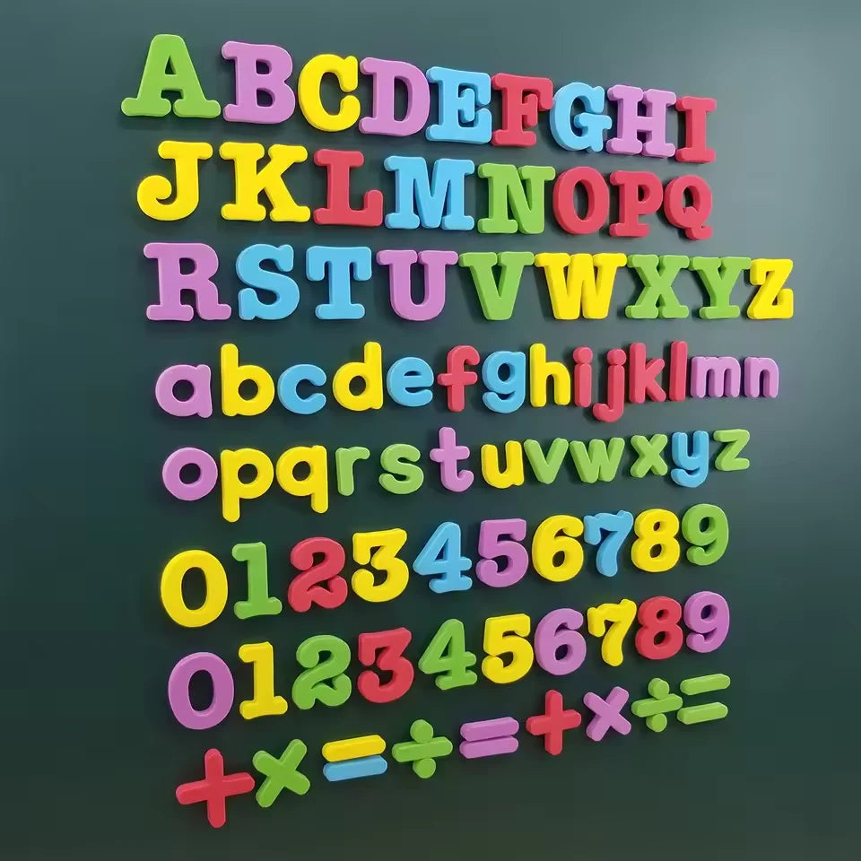 ABC Magnetic English Letter Magnetic Stickers Refrigerator Stickers Educational Children's Toys Christmas Gift 