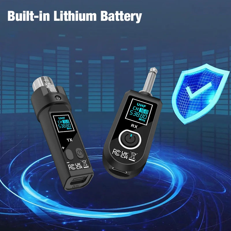 Súprava bezdrôtového XLR audio vysielača a prijímača