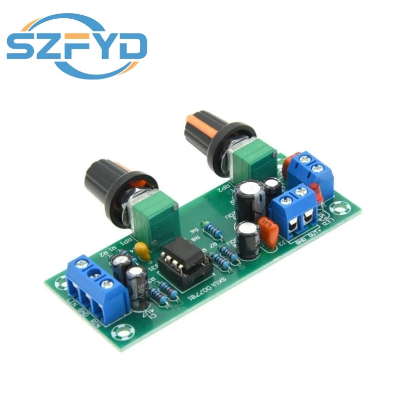10-24V Subwoofer Preamp Board - Low Pass Filter, Single Power Supply, Front Output Audio Module