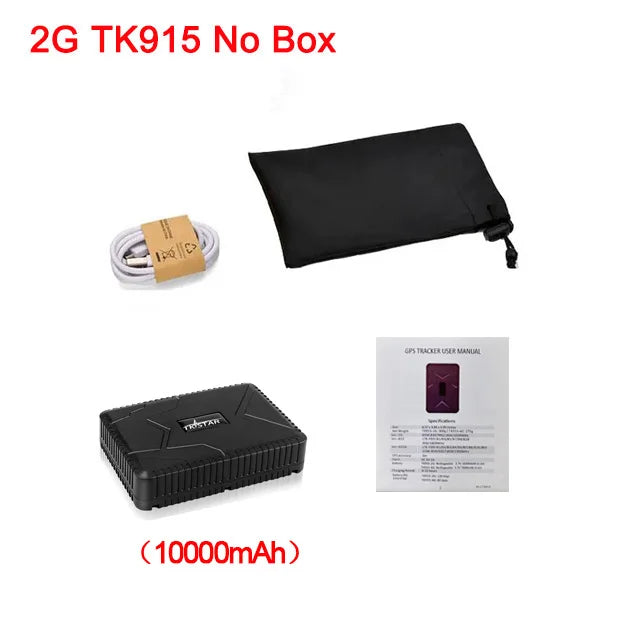 4G Car GPS Tracker   TKSTAR  TK915 GPS Locator 10000mAh Magnet Waterproof IP65 GPS Car Tracker Tamper Alert LIFETIME FREE APP 