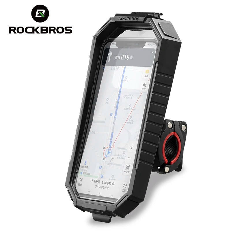 Soporte Automático para Teléfono de Bicicleta con Bloqueo, Antichoque y Antideslizante  