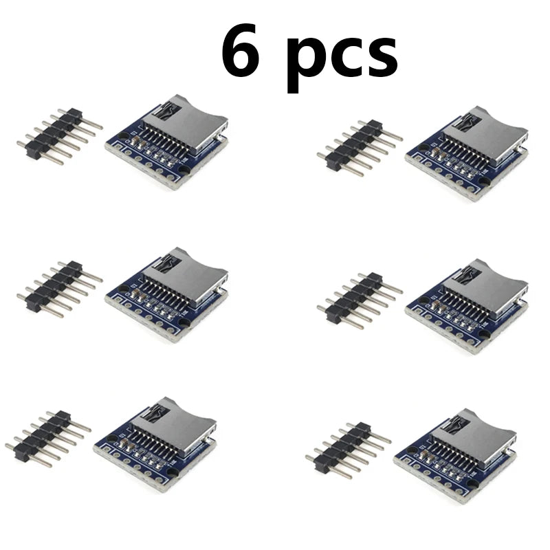Module lecteur de carte MicroSD avec interface SPI et broches non soudées