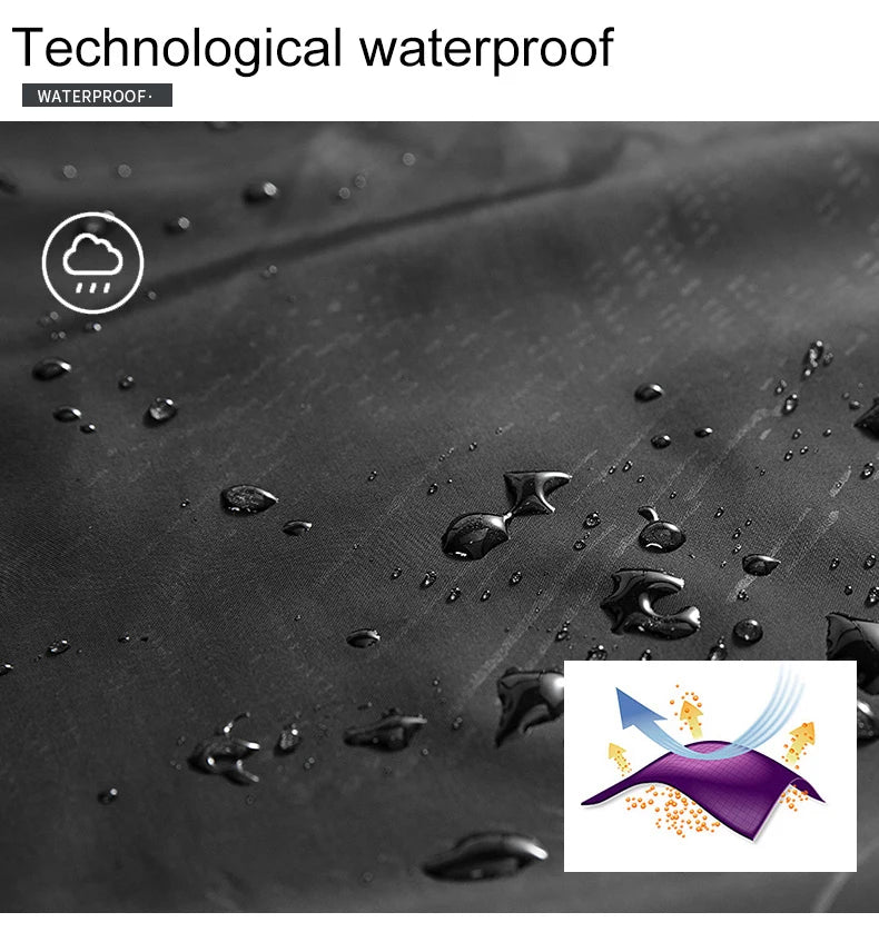 LNGXO Waterproof Hiking Jackets for Men and Women Sun Protection Windbreaker Camping Climbing Rain Coat Unisex Portable Clothes 