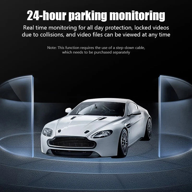 1080p Car Dash Camera with Screen, Loop Recording & Suction Mount