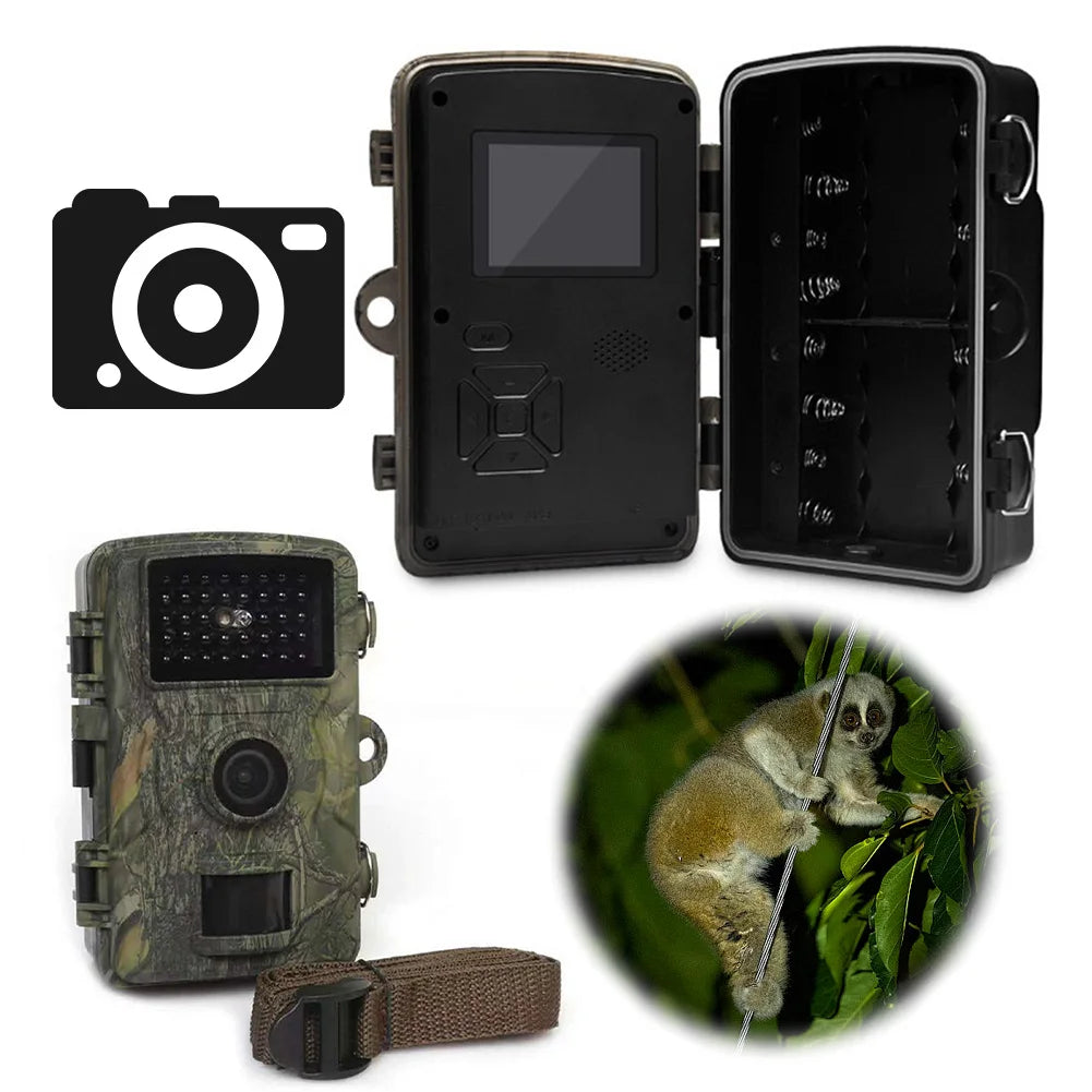 Waterproof Trail Camera with Infrared Night Vision and Motion Detection