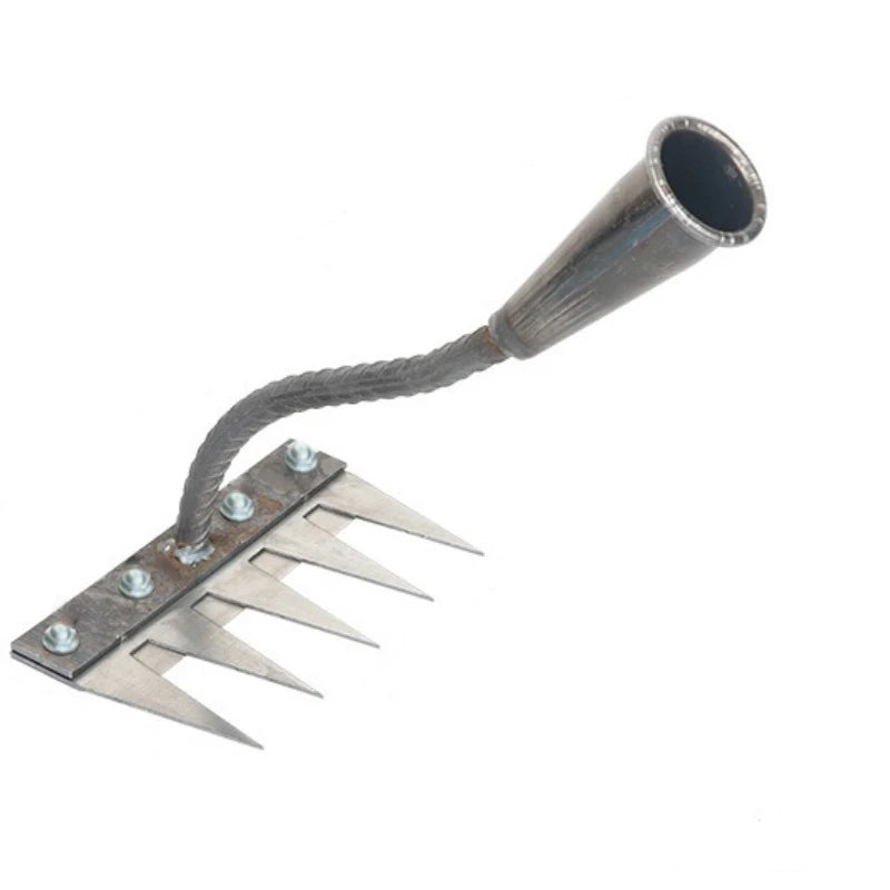 Steel Garden Hand Rake, 5–8 Tine Options