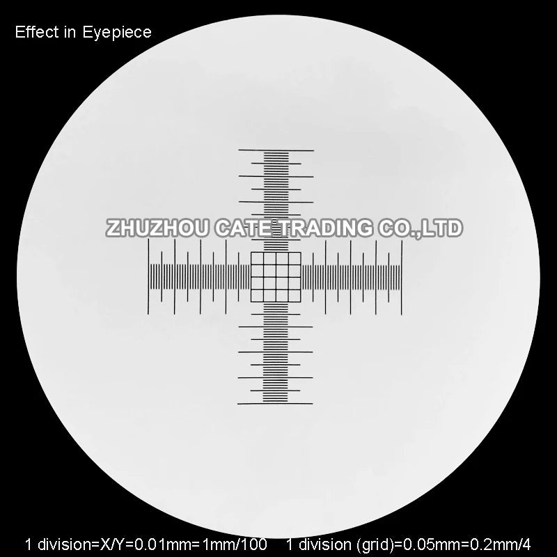 20 mm Optical-Glass Microscope Eyepiece Reticle