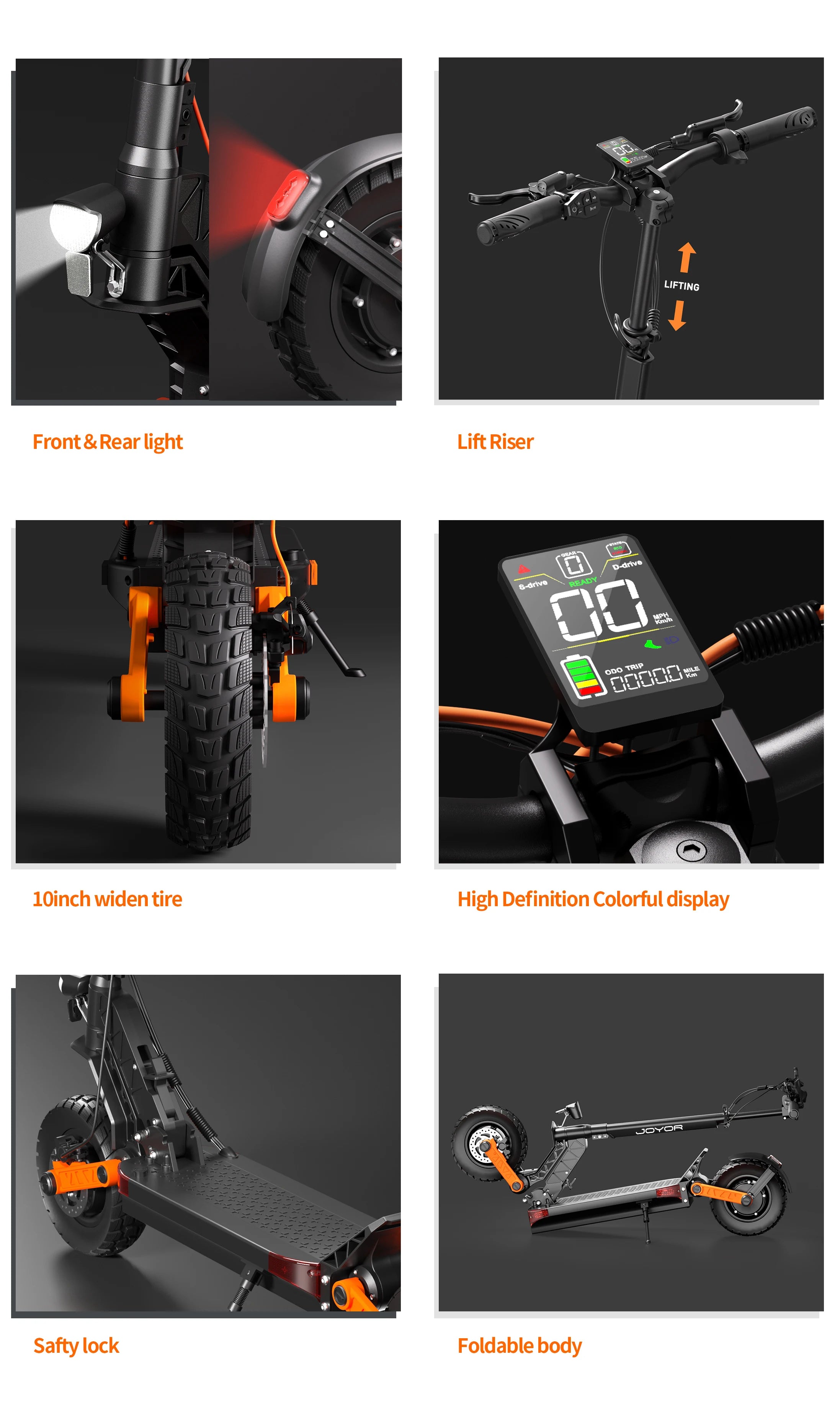 JOYOR S10‑S‑Z Electric Scooter 60V Dual Motor