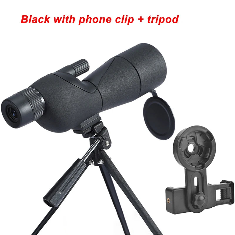 25-75x60 Spotting Scope Zoom Monocular high power telescope Bak4 Prism ED Lens For Outdoor Camping Bird Watching hunting 