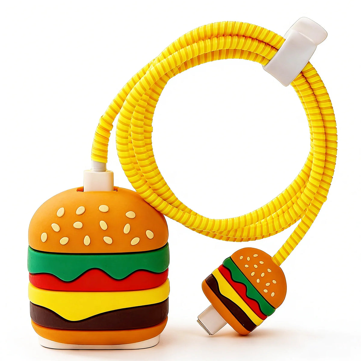 Burger-Style Silicone Charger Cover Set, Covers Only