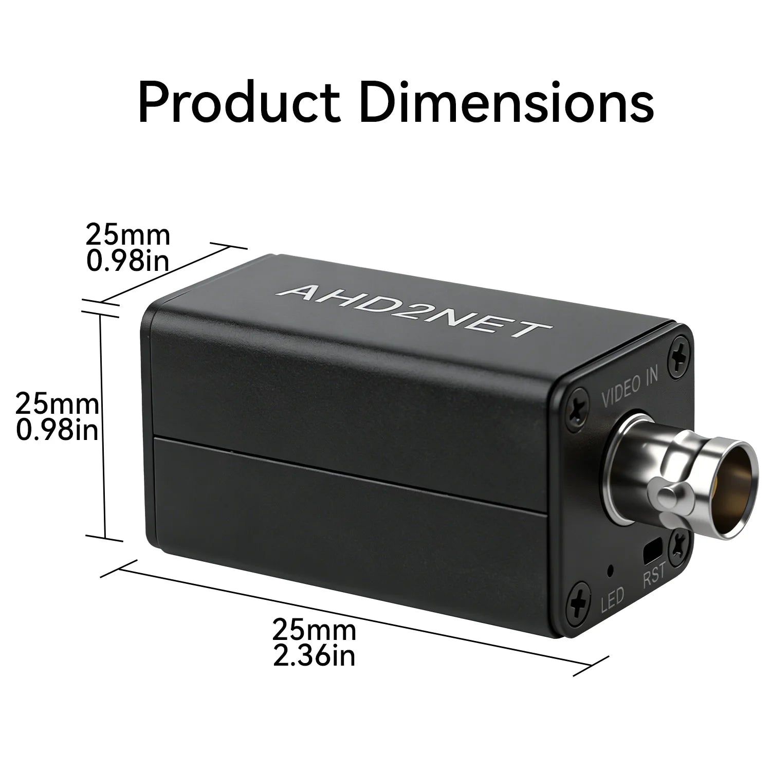 Convertisseur Caméra Analogique vers IP 1080P ONVIF Encodeur Vidéo PoE