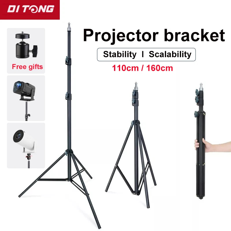 DITONG 110/160cm univerzální přenosný držák pro projektor magcubic HY300 pro stativový stojan Montáž pro projektor magcubic HY320mini