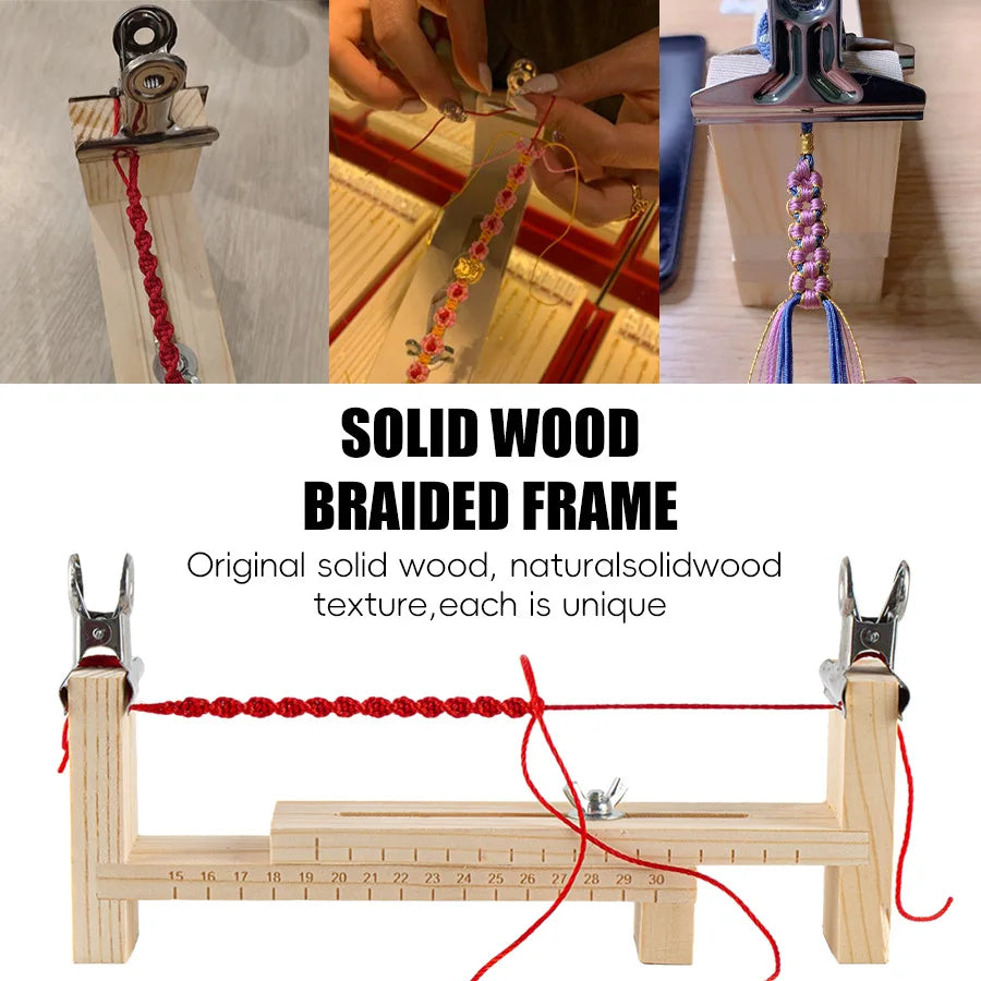 loom de tejido de pulsera y macramé