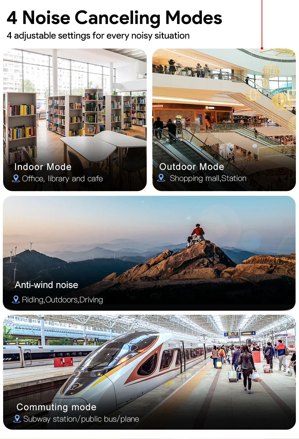 QCY H3 ANC Cuffie Wireless con Suono Hi‑Res