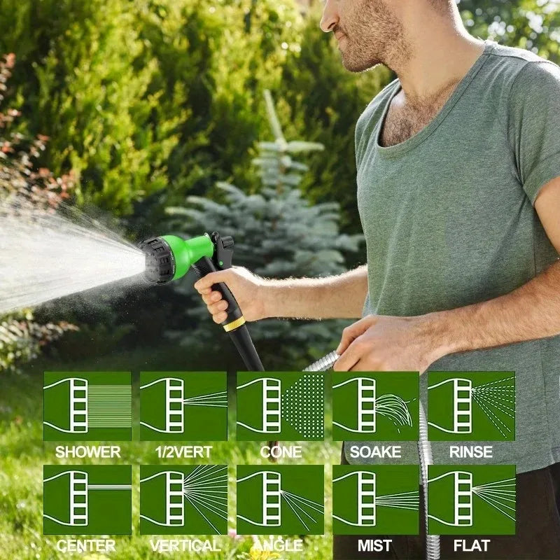 Eight-Pattern Garden Hose Spray Nozzle