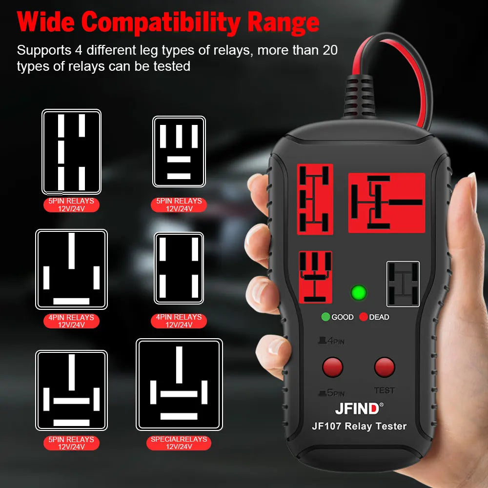 JF107 Automotive Relay Tester