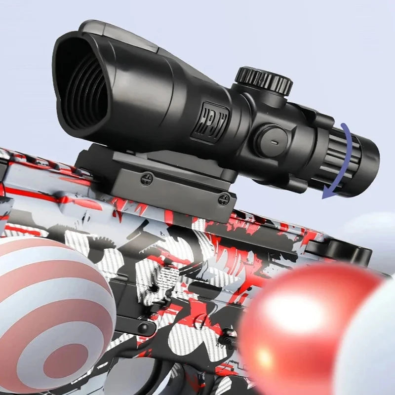 M416 Toy Gun 7.4V High-speed Burst Gel Ball With Orange Plug And Double Magazine For Outdoor Interactive Parent-child Games. 