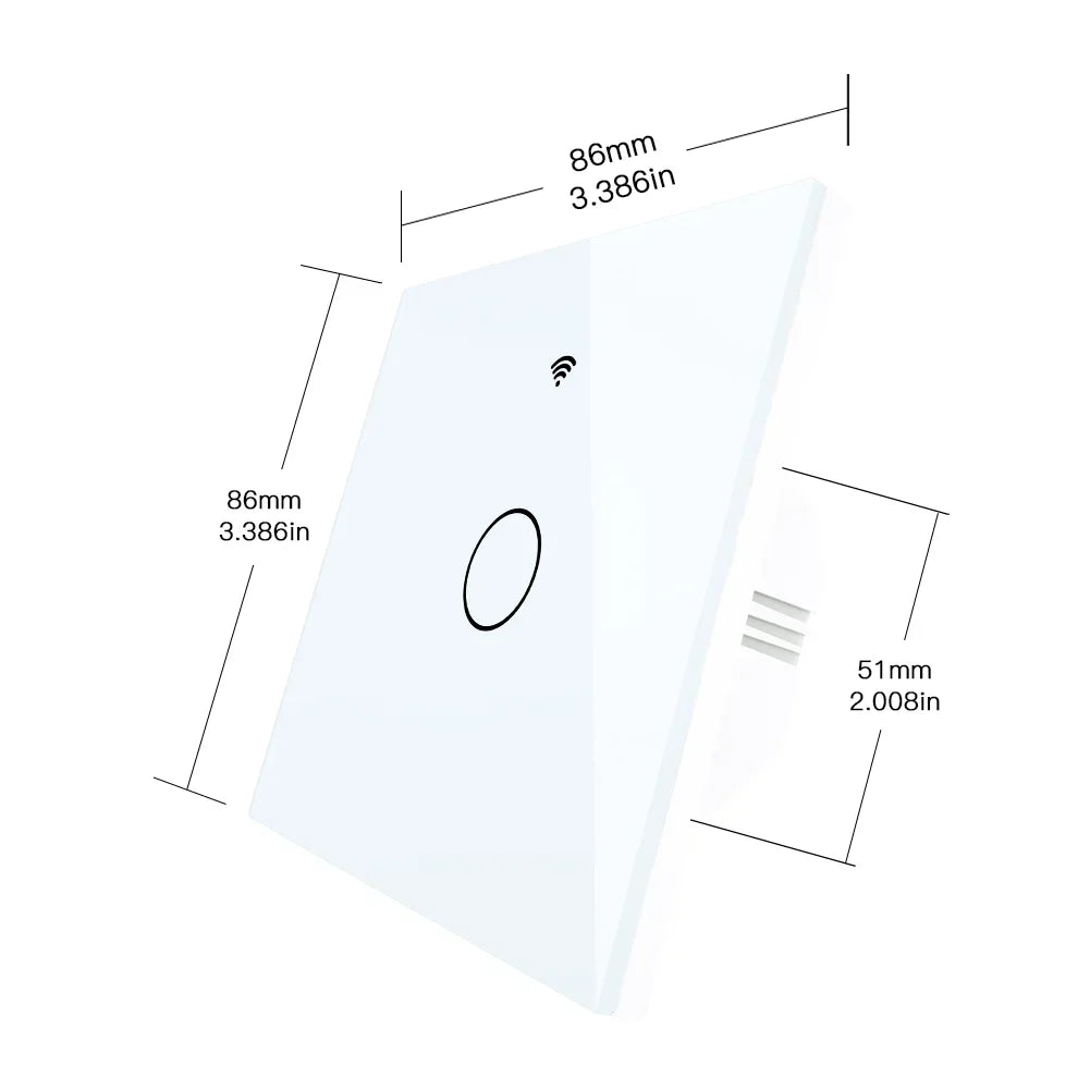 NEW Upgraded WiFi Smart RF433 Touch Switch 2/3 Way Smart Life/Tuya App Control,Alexa Google Home Voice Control 1/2/3 Gang