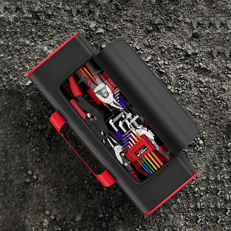 DELIXI ELECTRIC Tool Bag Oxford Cloth Portable Storage Bag, Professional Electrician and Carpenter Repair, Home Storage, HandBag 
