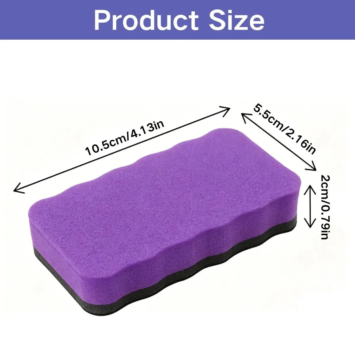 Magnetic Whiteboard Erasers, Pack of 7
