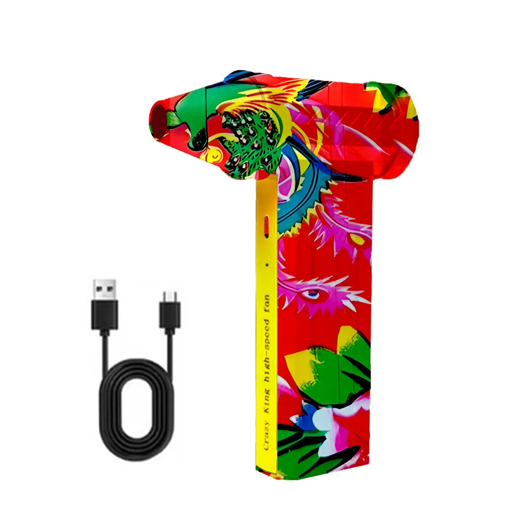 160000 RPM 350g thrust Brushless Motor Electric Turbo Jet Fan High-Speed Turbo Violent Fan USB Rechargeable Powerful Dust Blower 