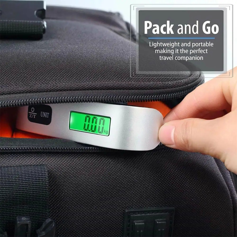 Luggage Scale 110lb 50kg Digital Handheld Portable Hanging Baggage Scale for Travel Suitcase Weight Scale 