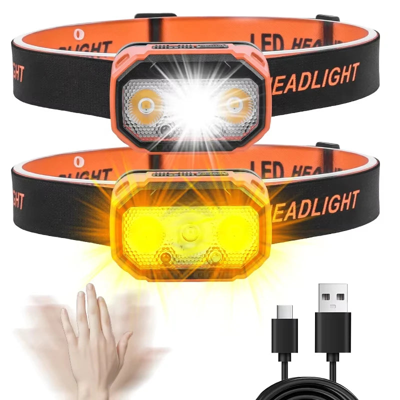 USB-C Rechargeable Six-Mode LED Headlamp